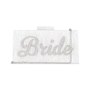 Lovers and Friends Bride Clutch Bag in Ivory Rhinestone